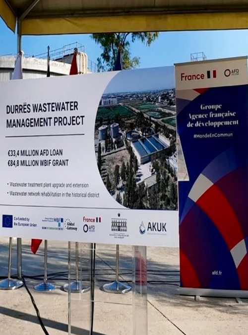 European Union and France to provide Durrës with a new wastewater treatment system