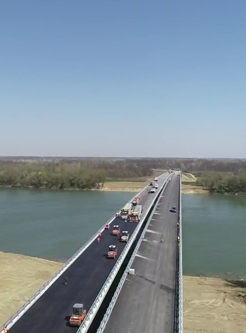 2015 Connectivity Project: Svilaj Bridge over Sava River in the Final Stages of Completion