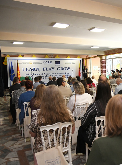 Improved conditions for teaching and sports in North Macedonia