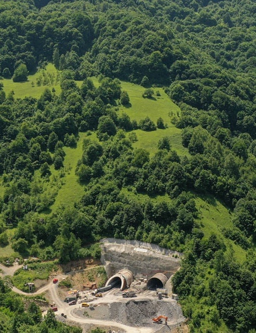 Zenica Tunnel on the Corridor Vc Fully Drilled